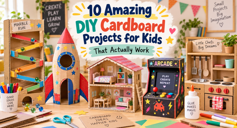 10 Amazing DIY Cardboard Projects for Kids