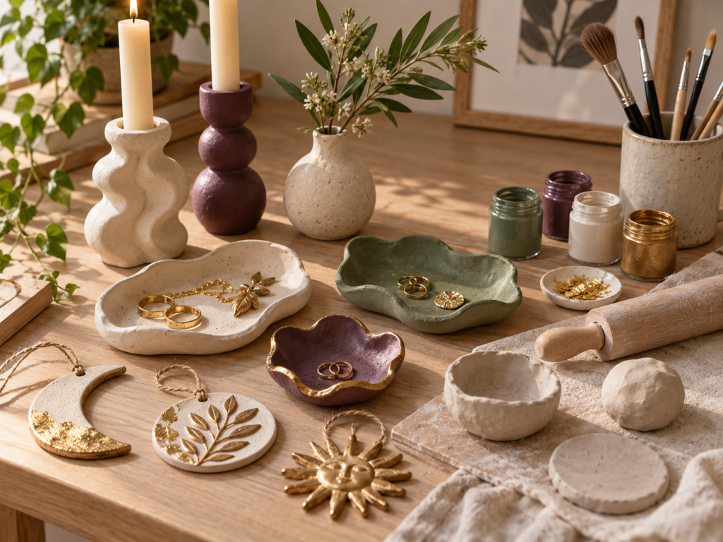 Cozy Artisan Pottery Studio Tabletop