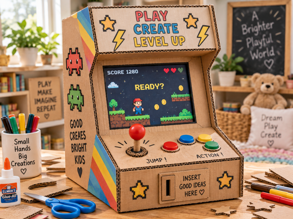 Cardboard Mini Arcade Machine