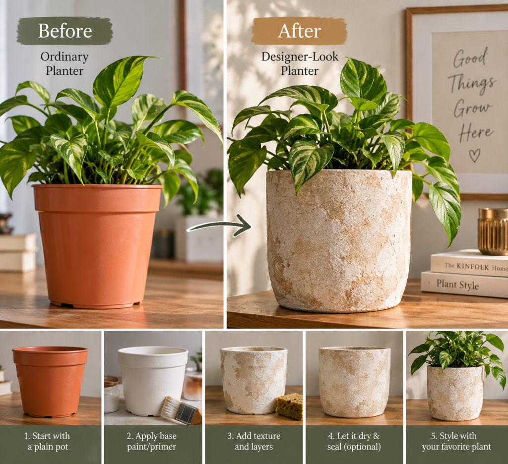 From Ordinary to Designer Planter