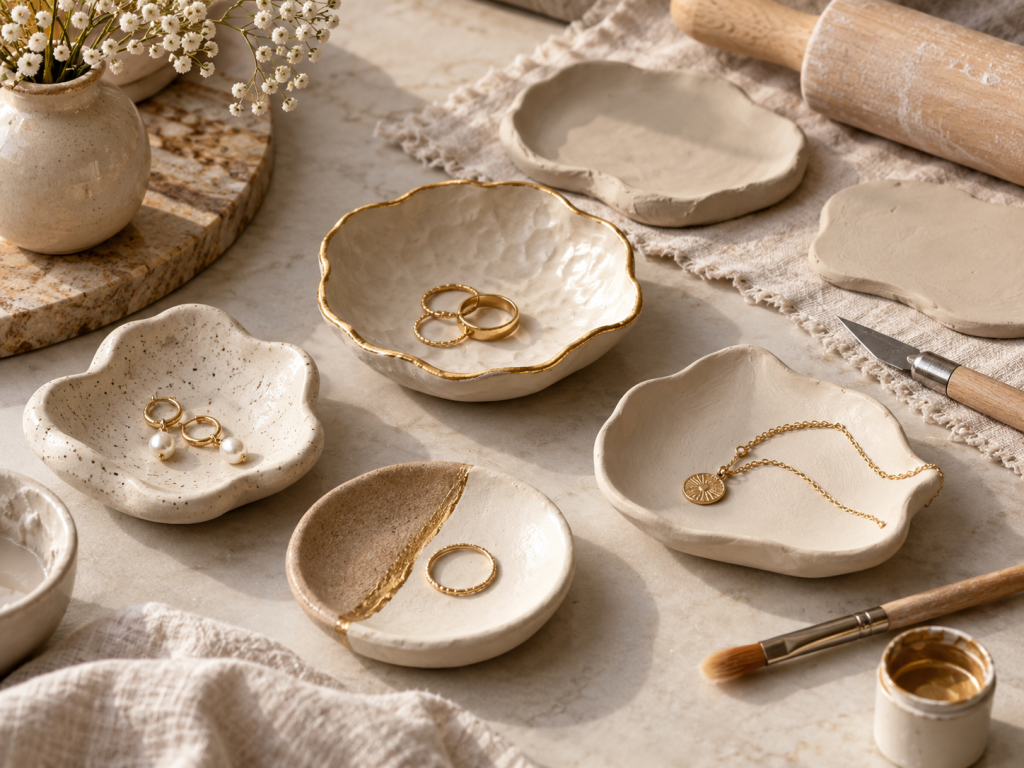 Golden Accents in a Ceramic Atelier