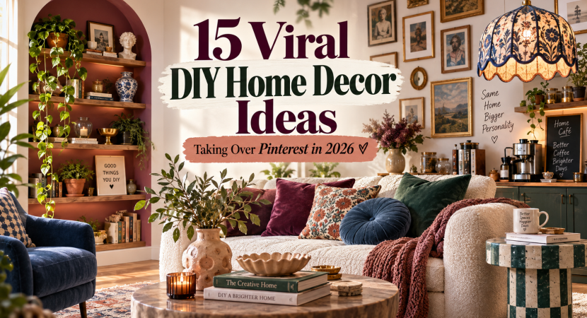 15 Viral DIY Home Decor Ideas Taking Over Pinterest in 2026